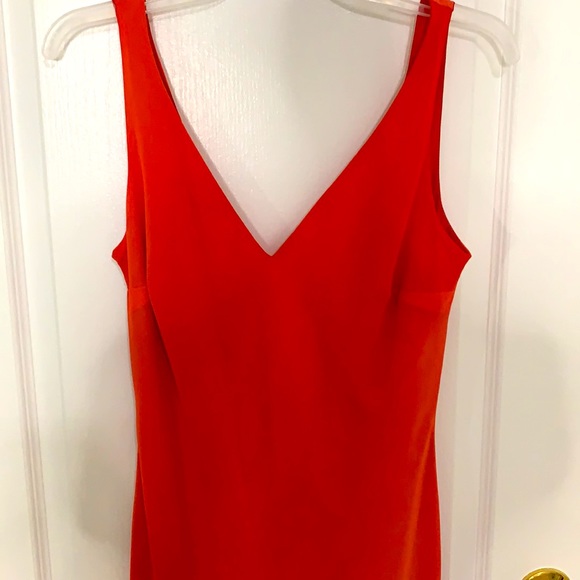 Coral asymmetrical slip dress - Picture 2 of 8